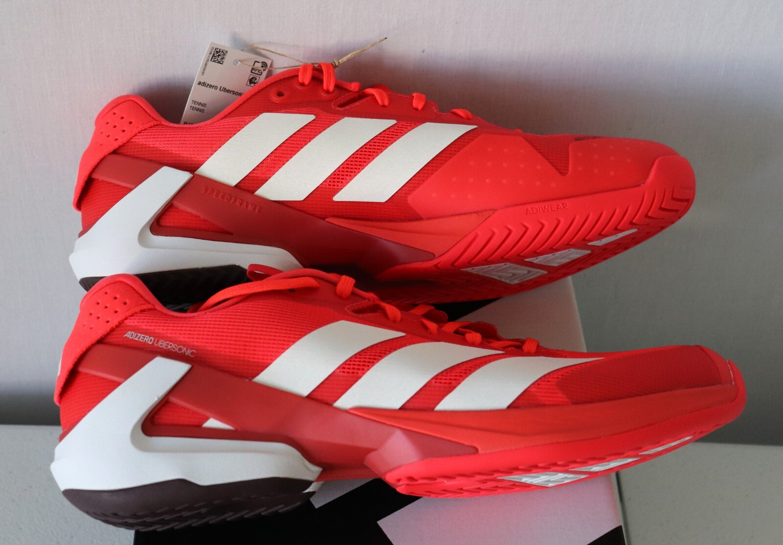 Adidas Adizero Ubersonic 5 Lucid Red Tennis Shoes Men Size 11