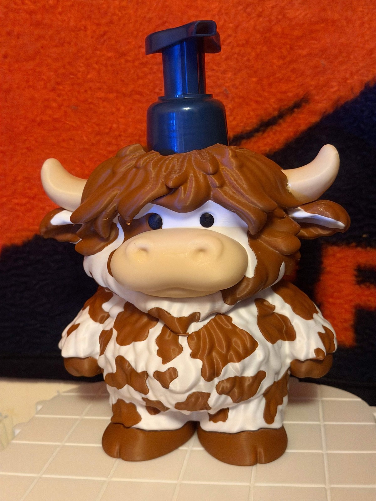 Highland Cow Bath and Body Works Soap Holder by 3d print