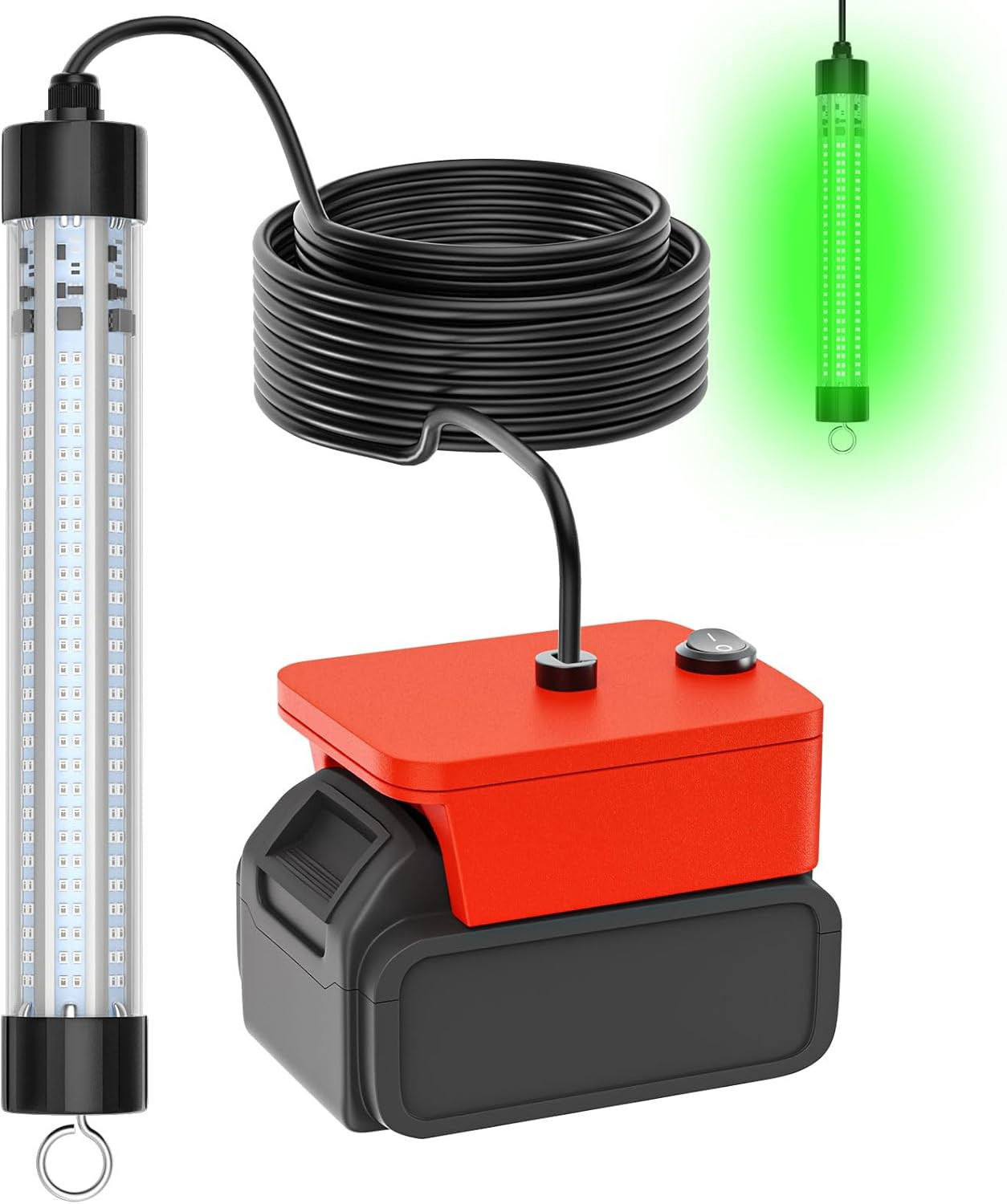 Underwater Fishing Light Compatible for Milwaukee 18V Battery，Led Green Light fo