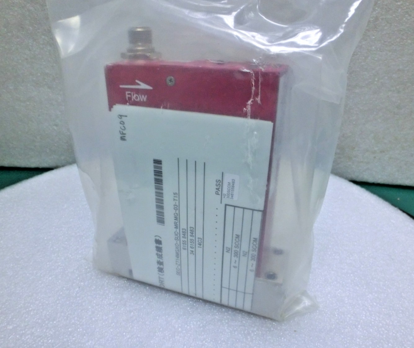 HoribaSTEC SEC-714MGX Mass Flow Device,H2 300sccm,1143-809-04,MG-03,001218,+9660