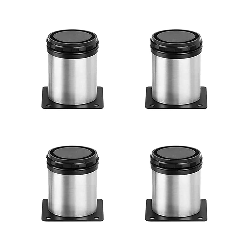 4 PCS 5cm Adjustable Stainless Steel Metal Furniture Desk Legs Home DIY TV