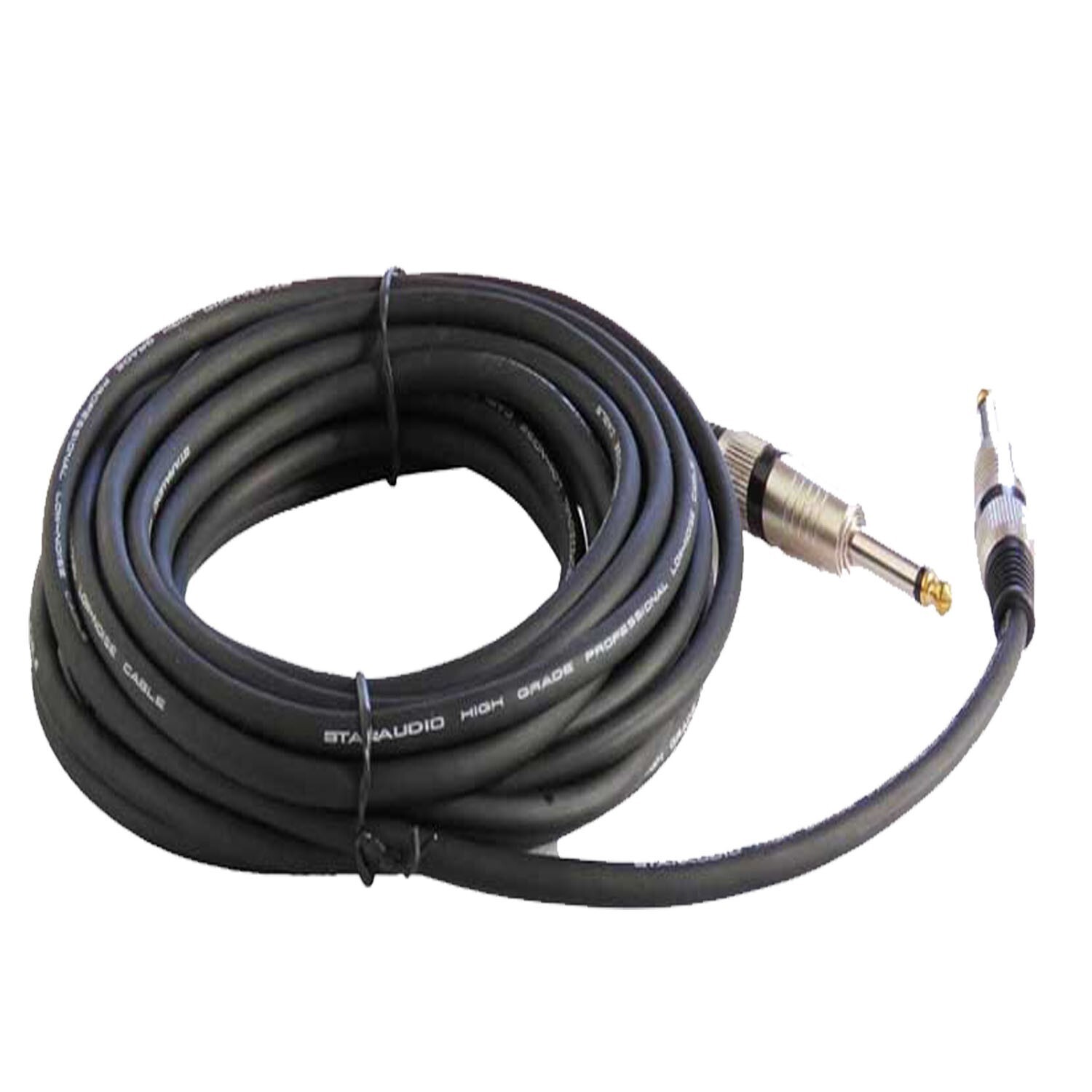 50 ft 1/4" 6.35mm Male to 1/4" 6.35mm Male Cable Instrument Guitar Speaker Mono