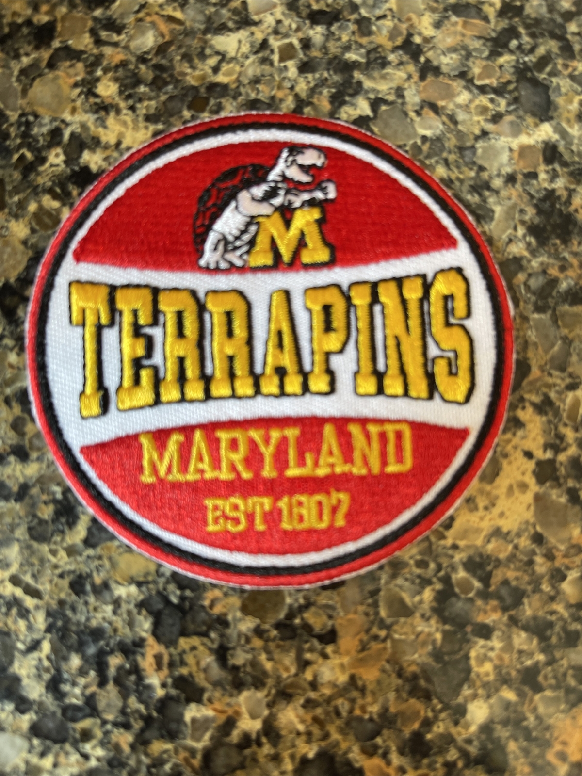 University of Maryland Terrapins Vintage Embroidered Iron On Patch 3” X 3”