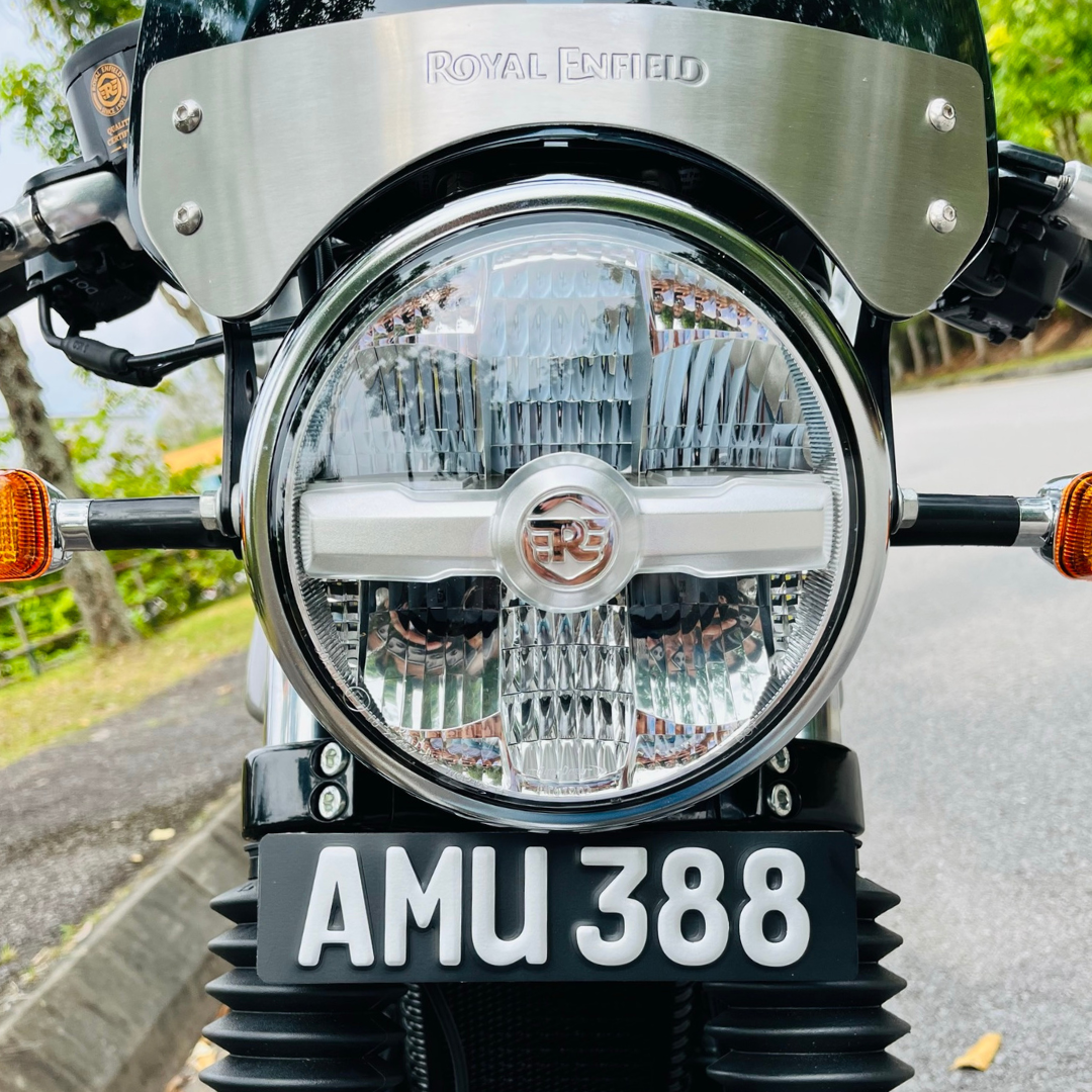ROYAL ENFIELD CONTINENTAL GT / INTERCEPTOR FRONT NUMBER PLATE BRACKET