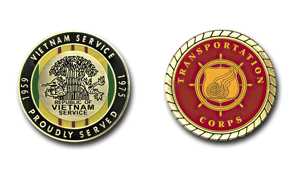 US Army Transportation Corps Vietnam Service Challenge Coin Licensed US Army