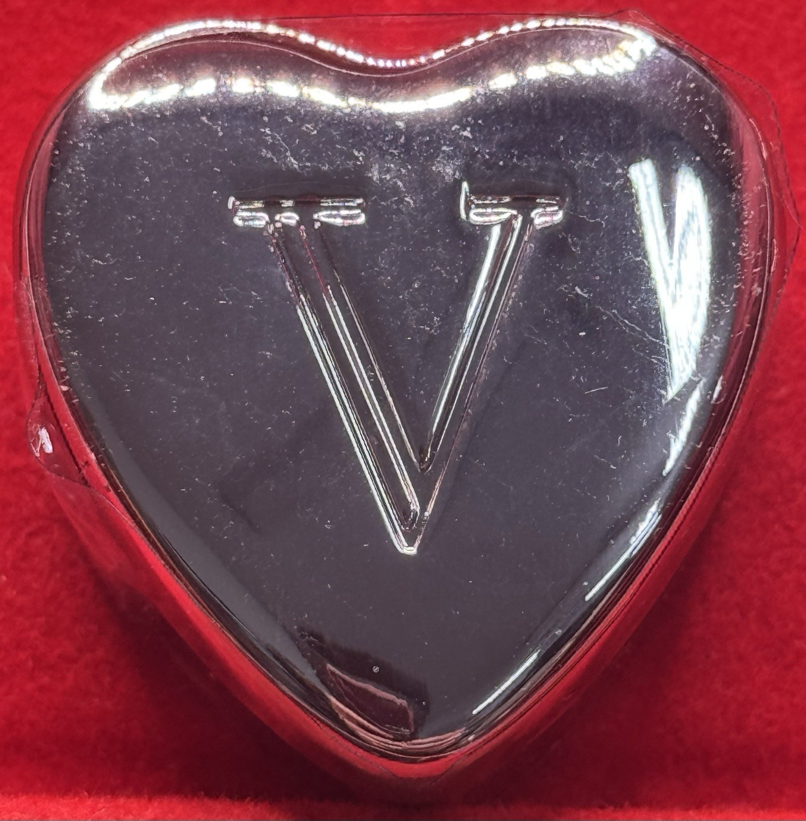 V Ganz Heart Trinket Box Velvet Lined 1.5” NIB Early 2000’s