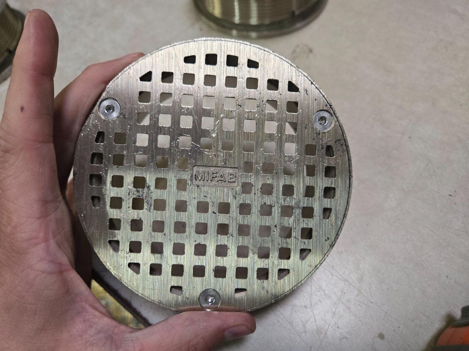 Mifab 5" NB Strainer Grate Counterline Series 5-1-CL 5PG-1-CL Never used!