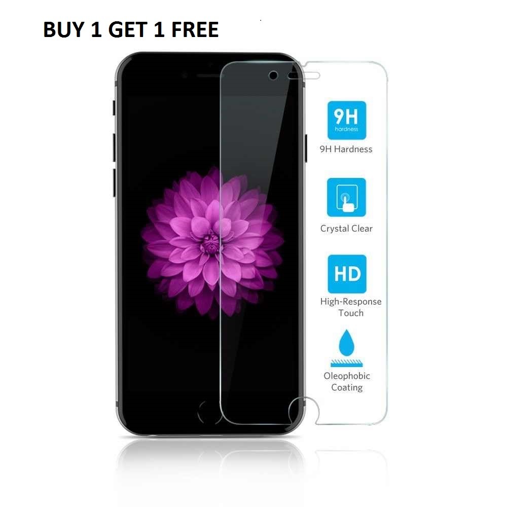 iPhone 8 Buy 1 Get 1 Free Tempered Glass Screen Protector CRYSTAL CLEAR
