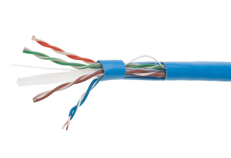 CAT6 1000FT Blue UTP Ethernet Cable 23AWG Network LAN Solid Bulk Wire Pull Box