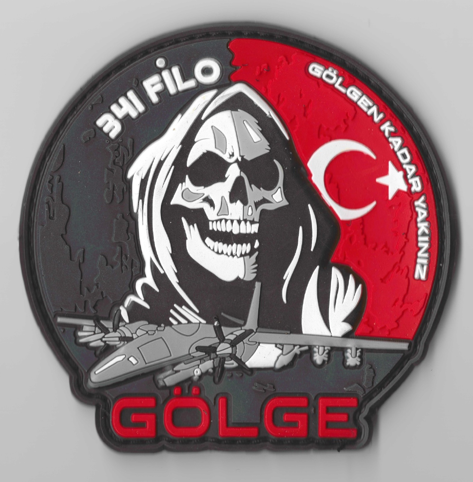 Turkish Air Force Official Patch GÖLGE -341 Filo