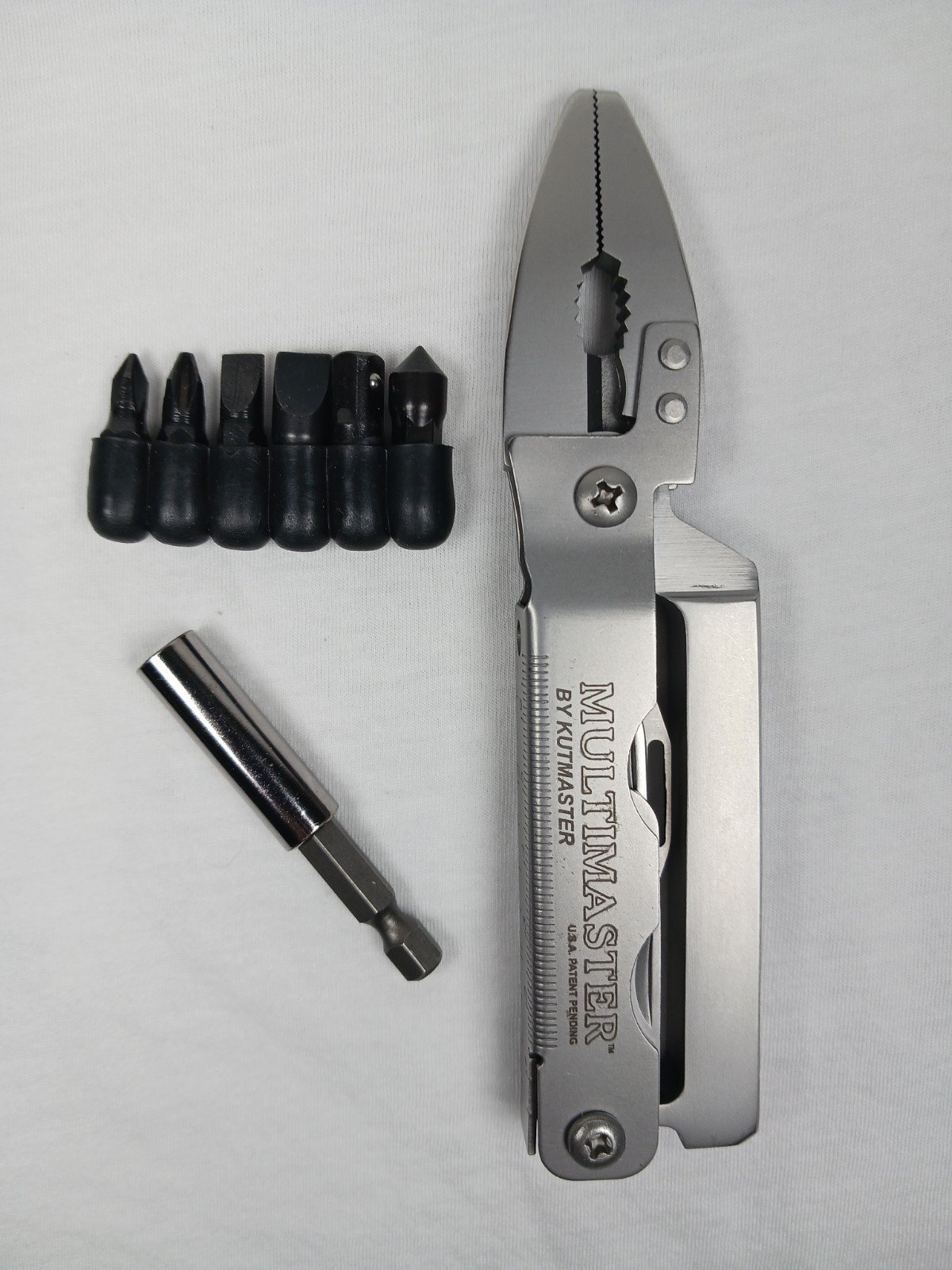 Kutmaster Multimaster 1044 Multi-Tool Pliers w/ Knife Saw File Hook Bit Driver