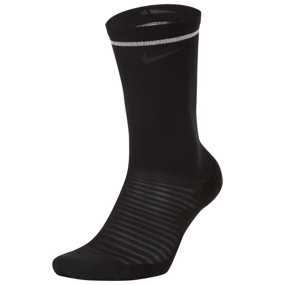 Nike Spark Running Cushioned Crew Socks Mens Size 10 - 11.5 Black CU7200 010