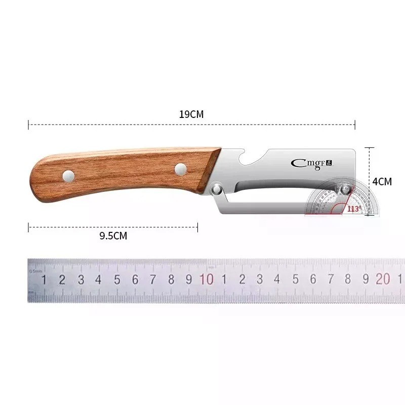 Wooden Vegetable Peeler Multi Function Kitchen Fruit Carrot Orange