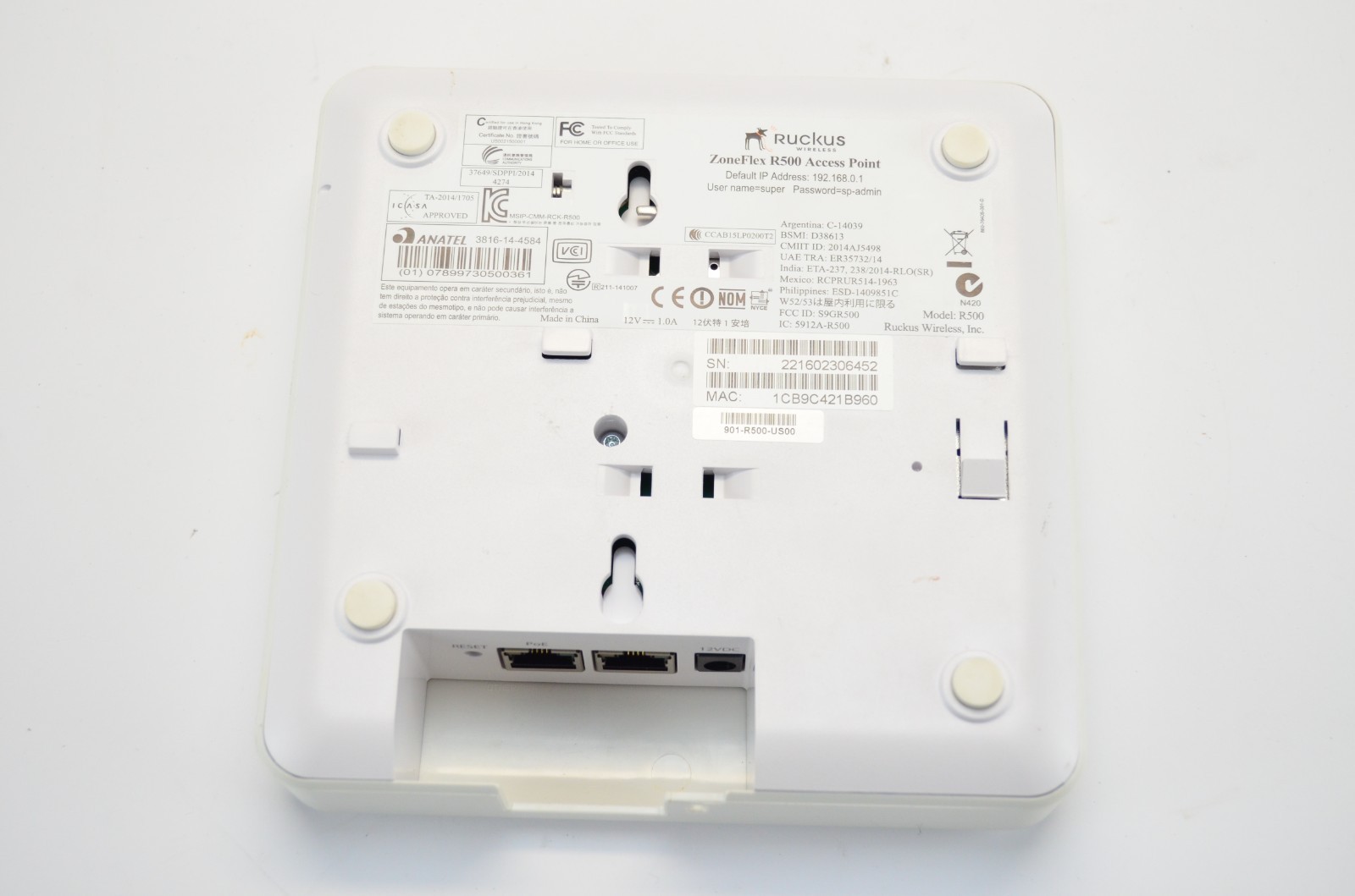 Ruckus Zoneflex R500 Dualband Wireless Access Point