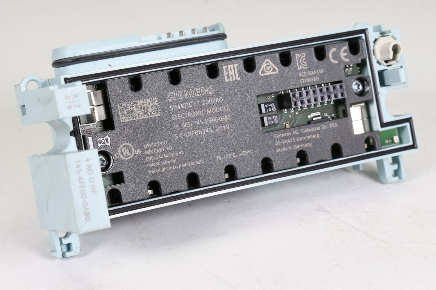 SIEMENS 6ES7194-4CA00-0AA0 + 6ES7145-4FF00-0AB0, Connection + E-module, E02