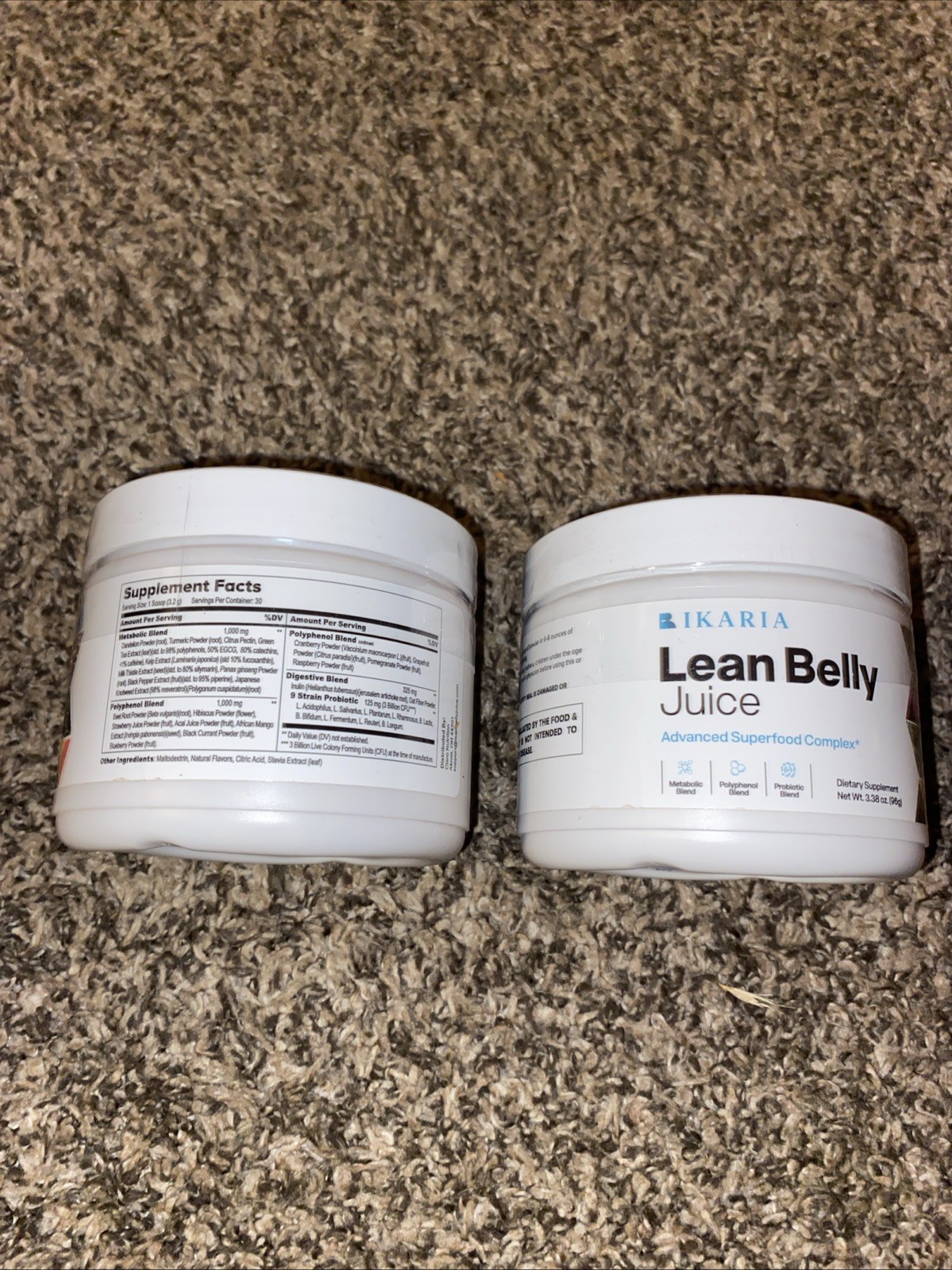 2 IKARIA Lean Belly Juice Advanced Superfood Complex (3.38 oz)
