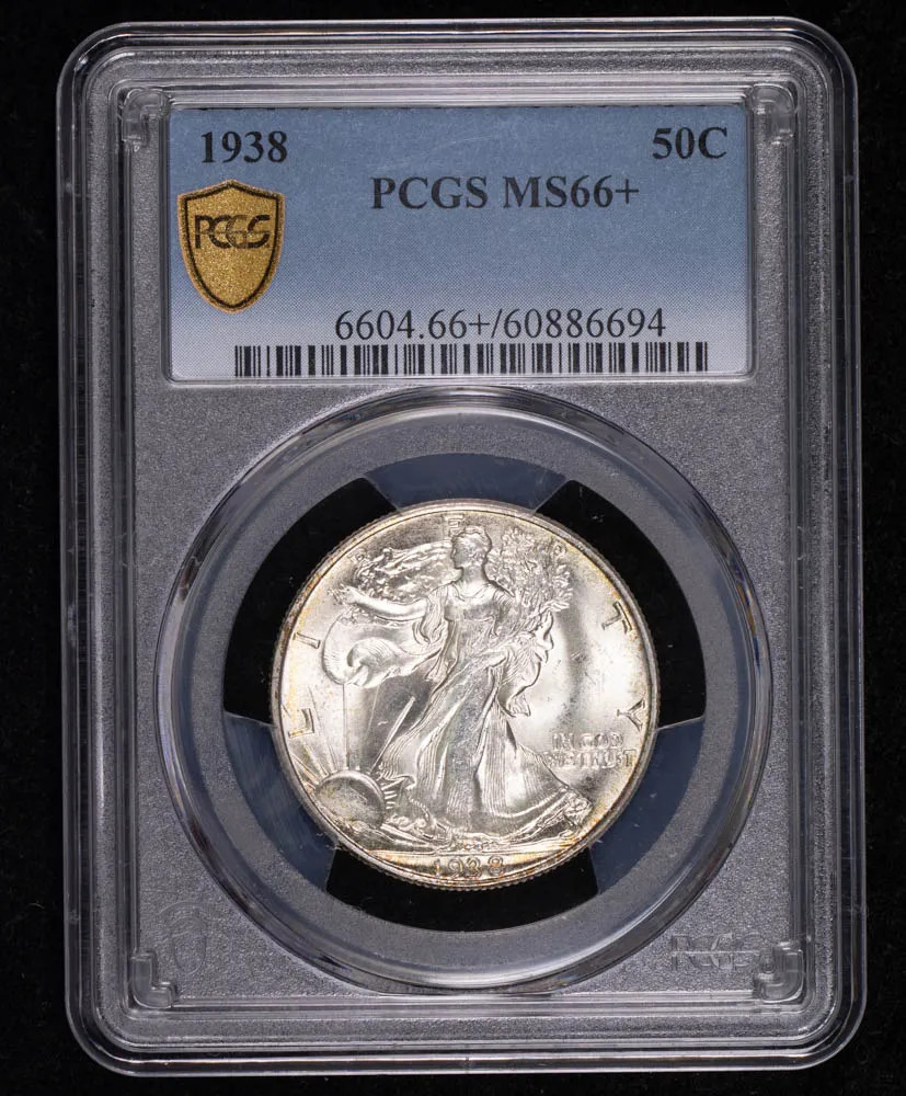 1938 P Half Dollars Liberty Walking PCGS MS-66+