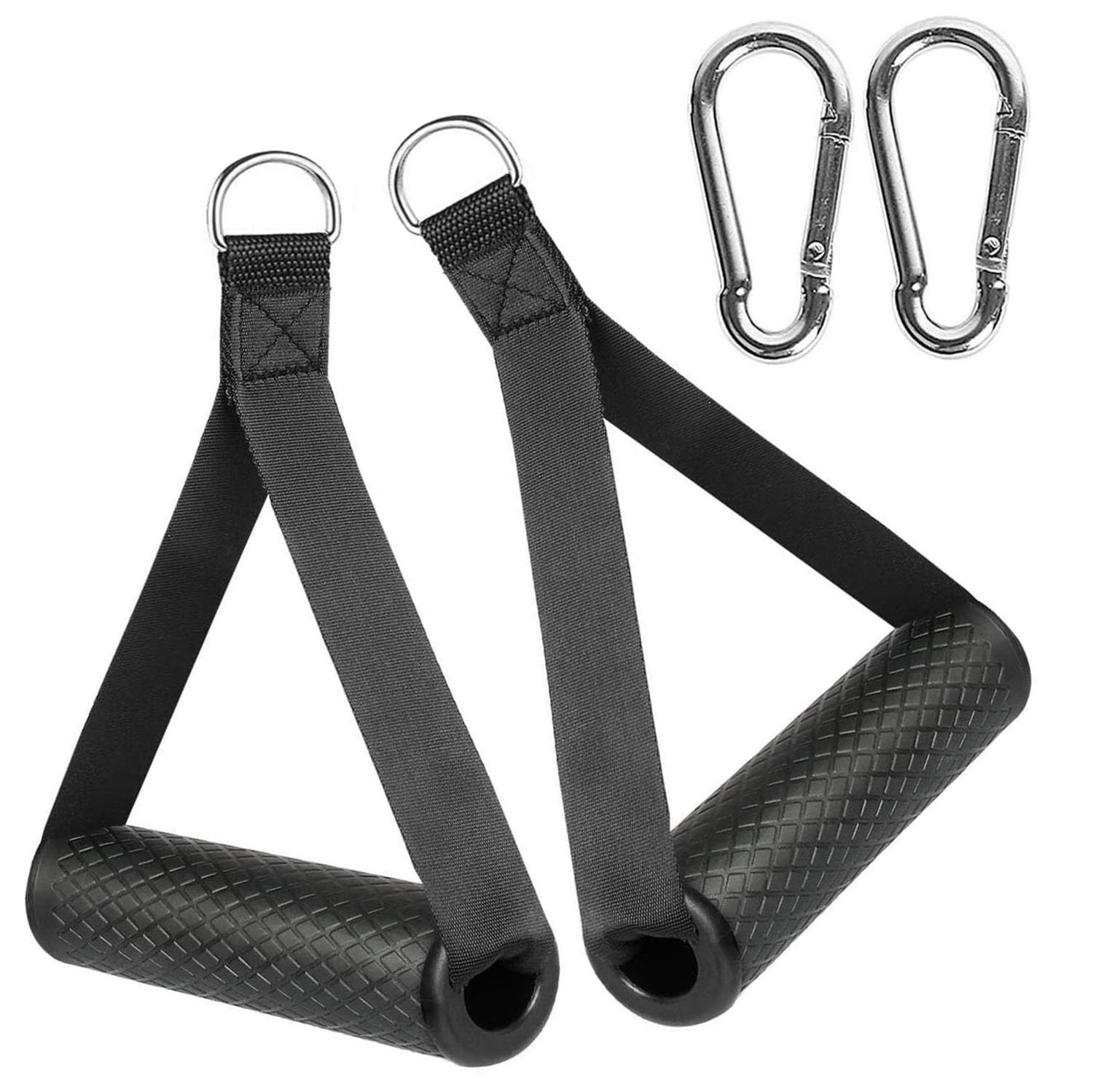 2 Pack Exercise Handles Gym Handle Equipment for Cable Machine Attachments