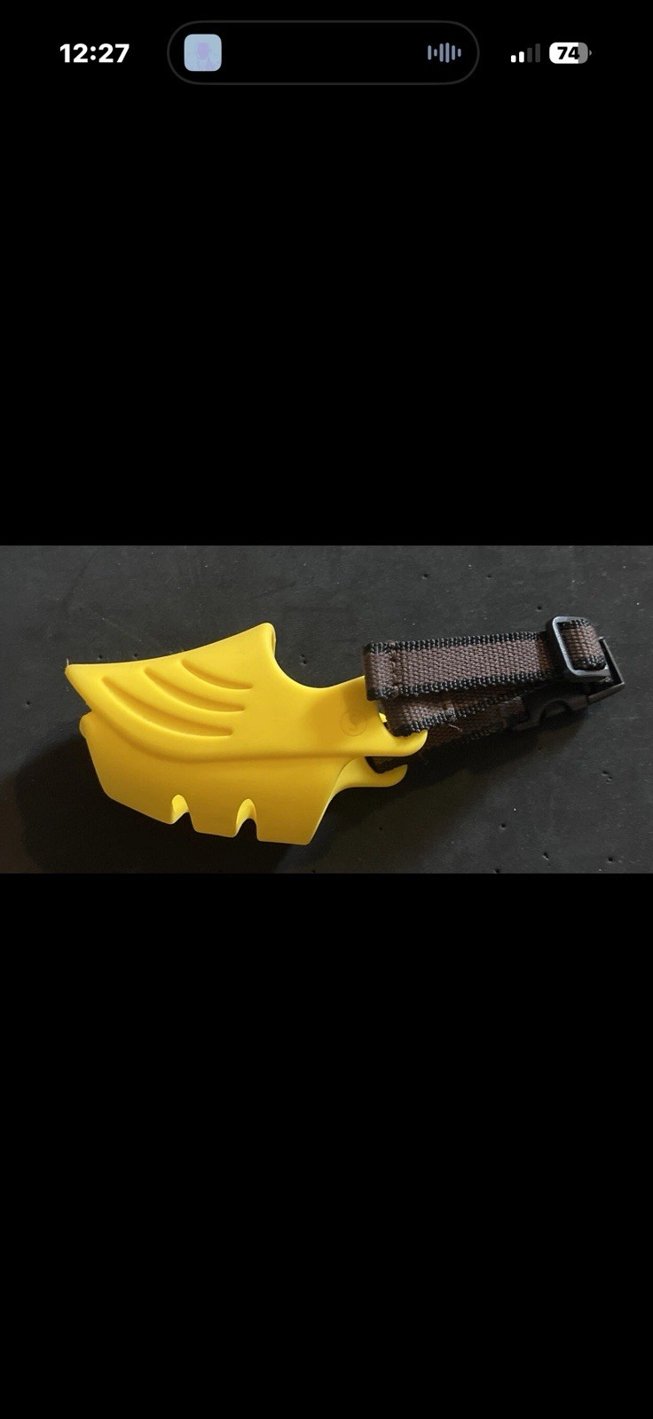 Pet Dog Muzzle Silicone Duck Mouth Shape for Dog Anti Bite Mouth Cover M