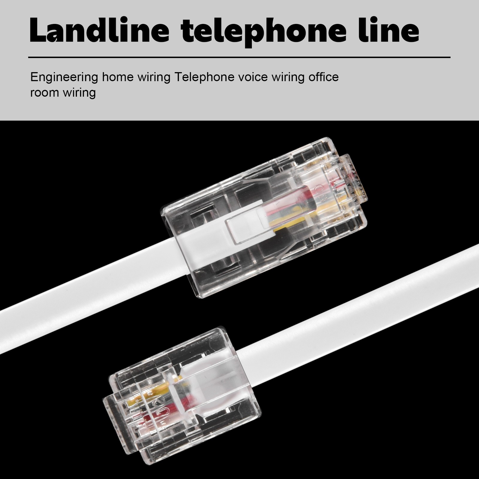 RJ11 6P4C to RJ45 8P4C Modular Phone Internet Extension Cable 3 Meter J6Z62903
