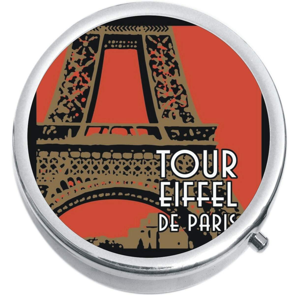 Tour Eiffel Paris Medicine Vitamin Pill Box