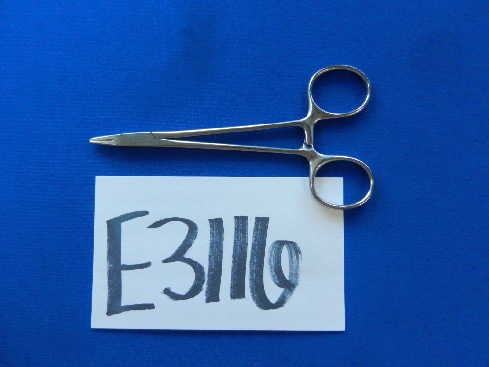 E3116 Aesculap BM245R Hegar Extra Serrated Heavy Needle Holder 6" Overall Length