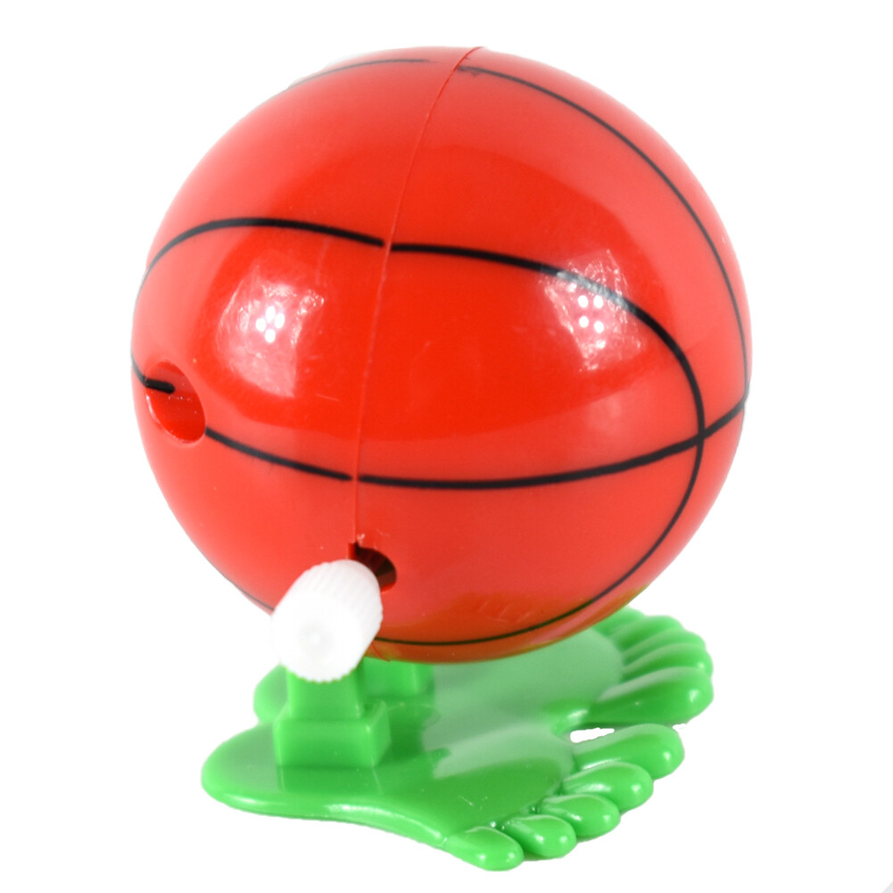 2 Pack Wind Up Orange Basketball Rolling Walking Party Favor