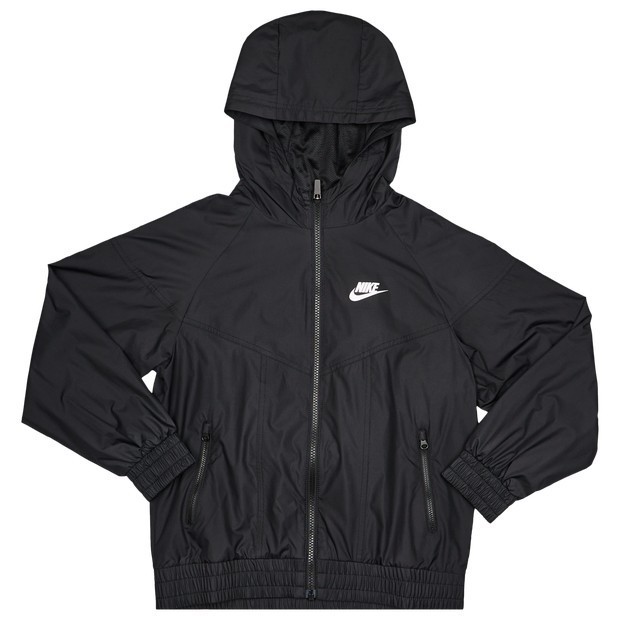 Nike Sportswear Windrunner Boys Hooded Full Zip Jacket Black