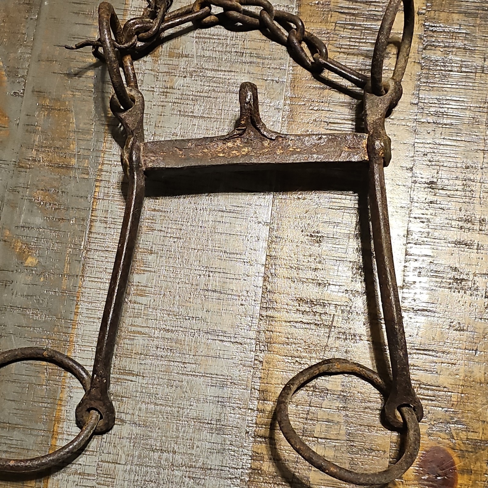 Western Port Bit Horse Bit with Chain Collectible