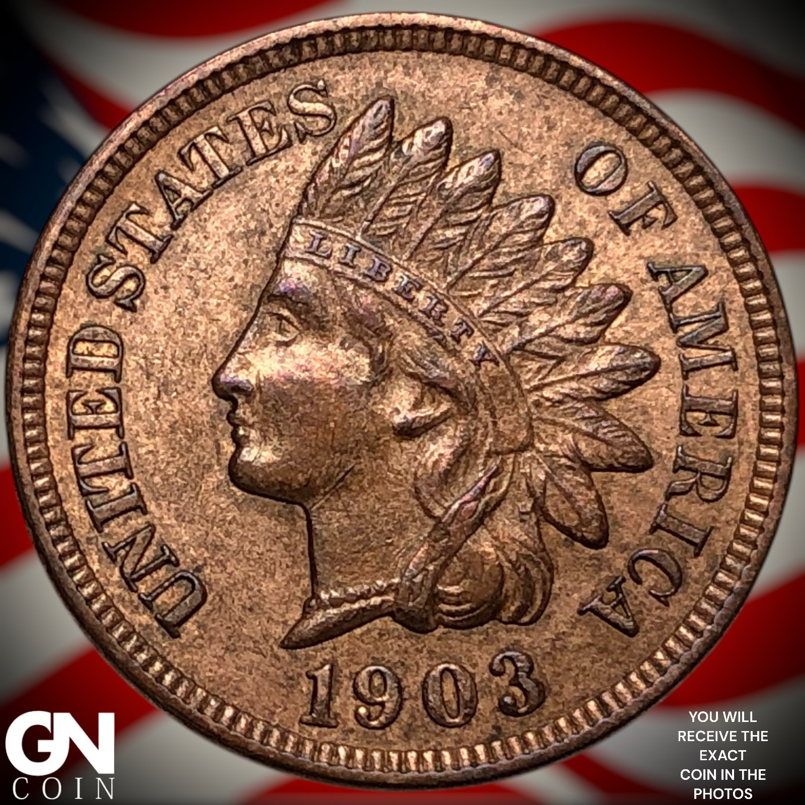 1903 Indian Head Cent Penny Z0333