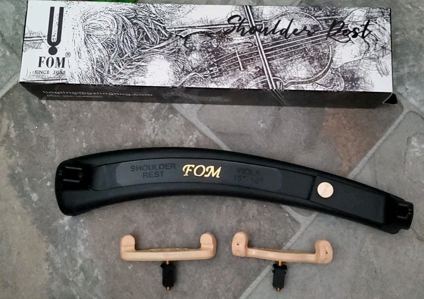FOM Violin Shoulder Rest #VNA-615 Viola 15" & 16" Black