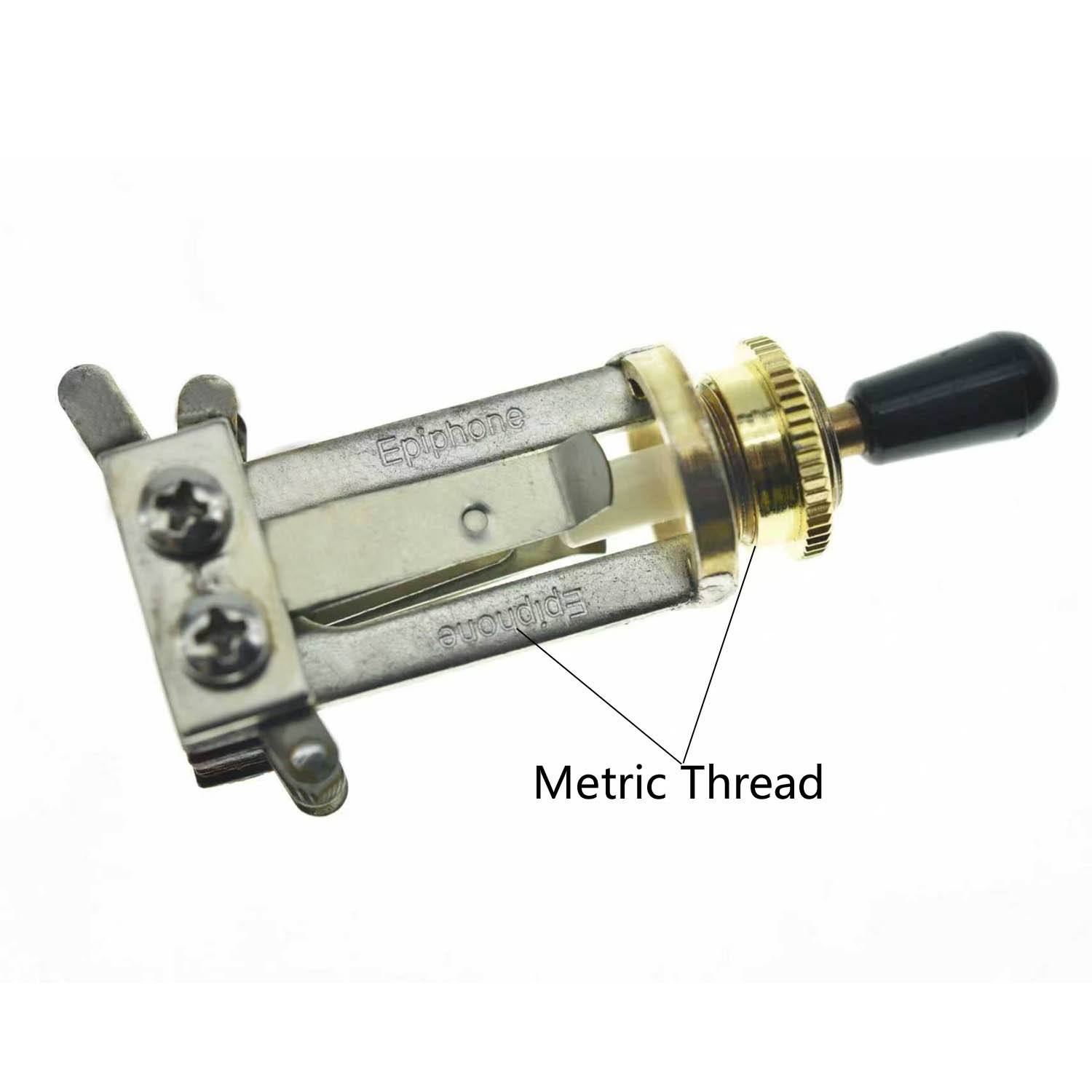 2x Brass Metric M12 Toggle Switch Deep Nuts for Epiphone/Import Toggle Switches