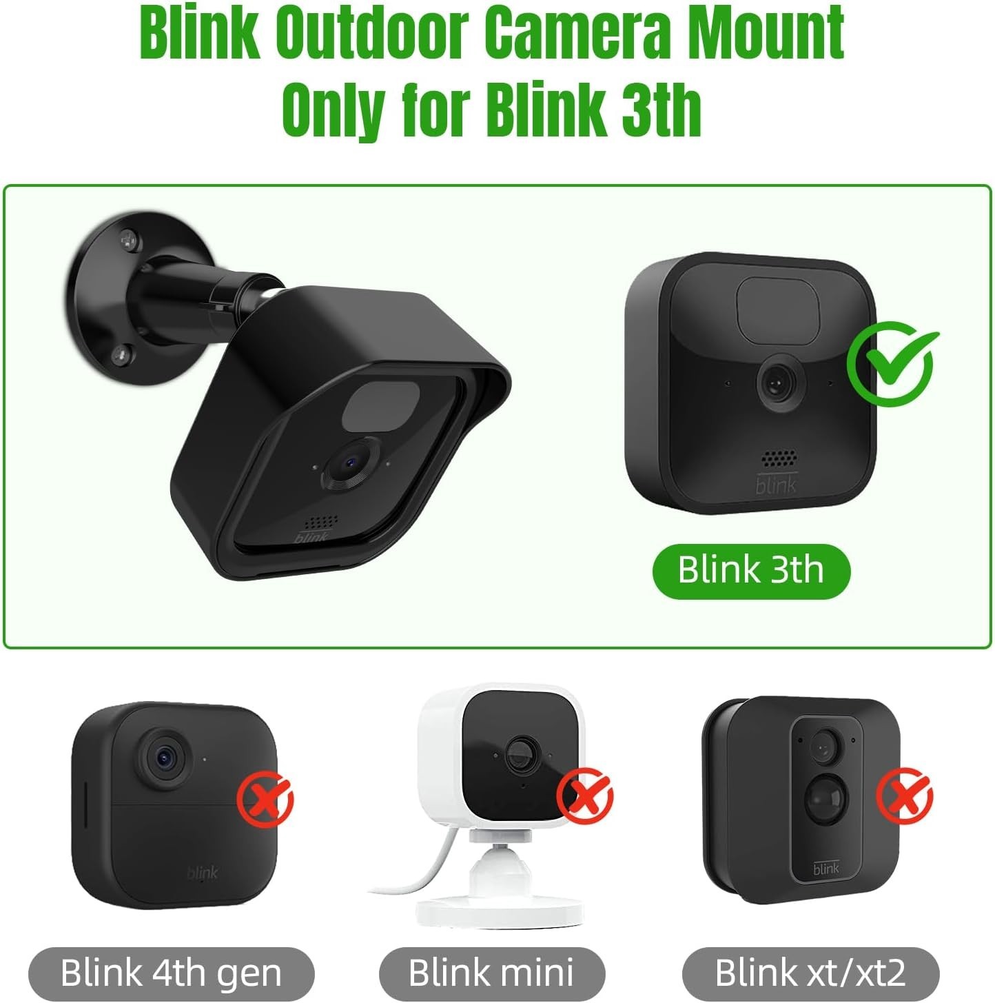 Blink Outdoor 3 3rd Gen Camera Mount with Protective Case Blink Camera Mount ...