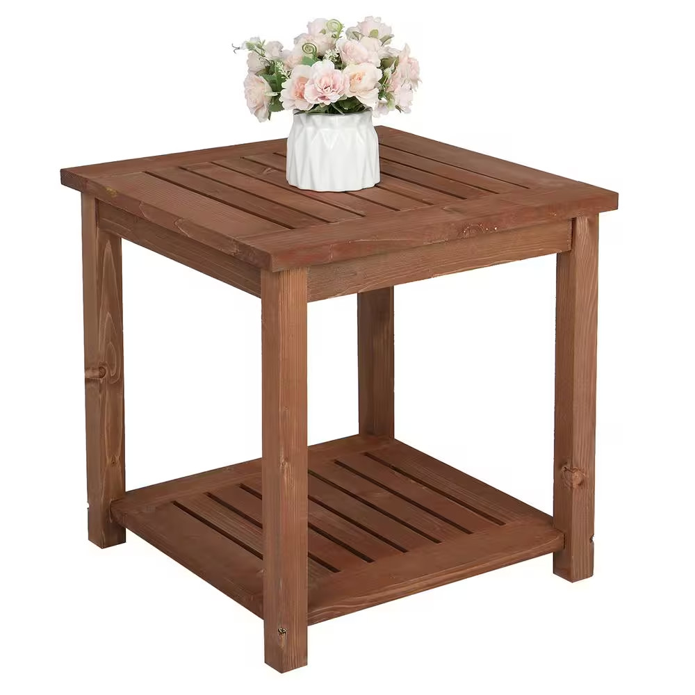 Wood Outdoor Side Table