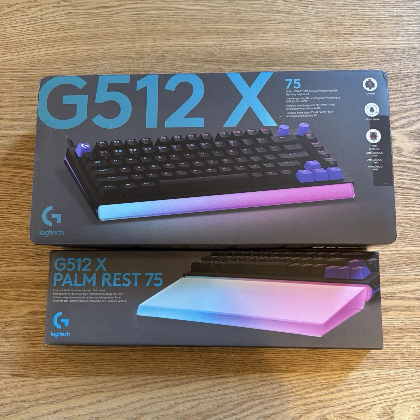 Brand New Sealed Logitech G512 X 75 TMR Gaming Keyboard Linear Black RGB