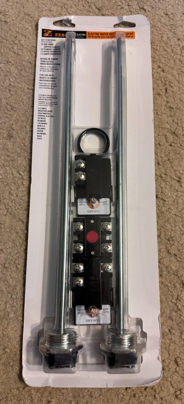 Zero Electric Water Heater Tune-Up Kit EWH-01 Repair Pack AllTemp Renew