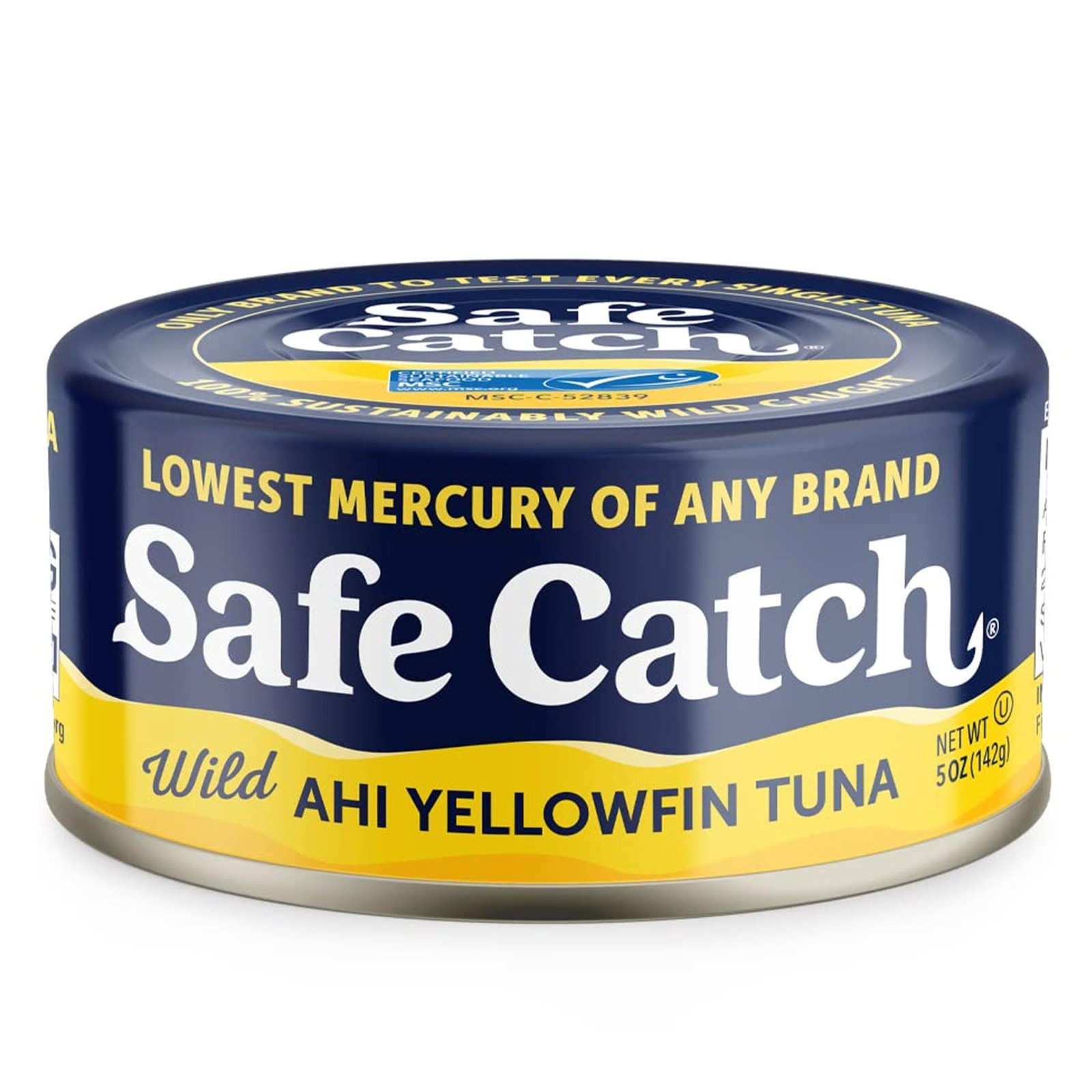 Safe Catch Wild Ahi Yellowfin Tuna Fish Canned, Wild Caught, Lowest Mercury, ...
