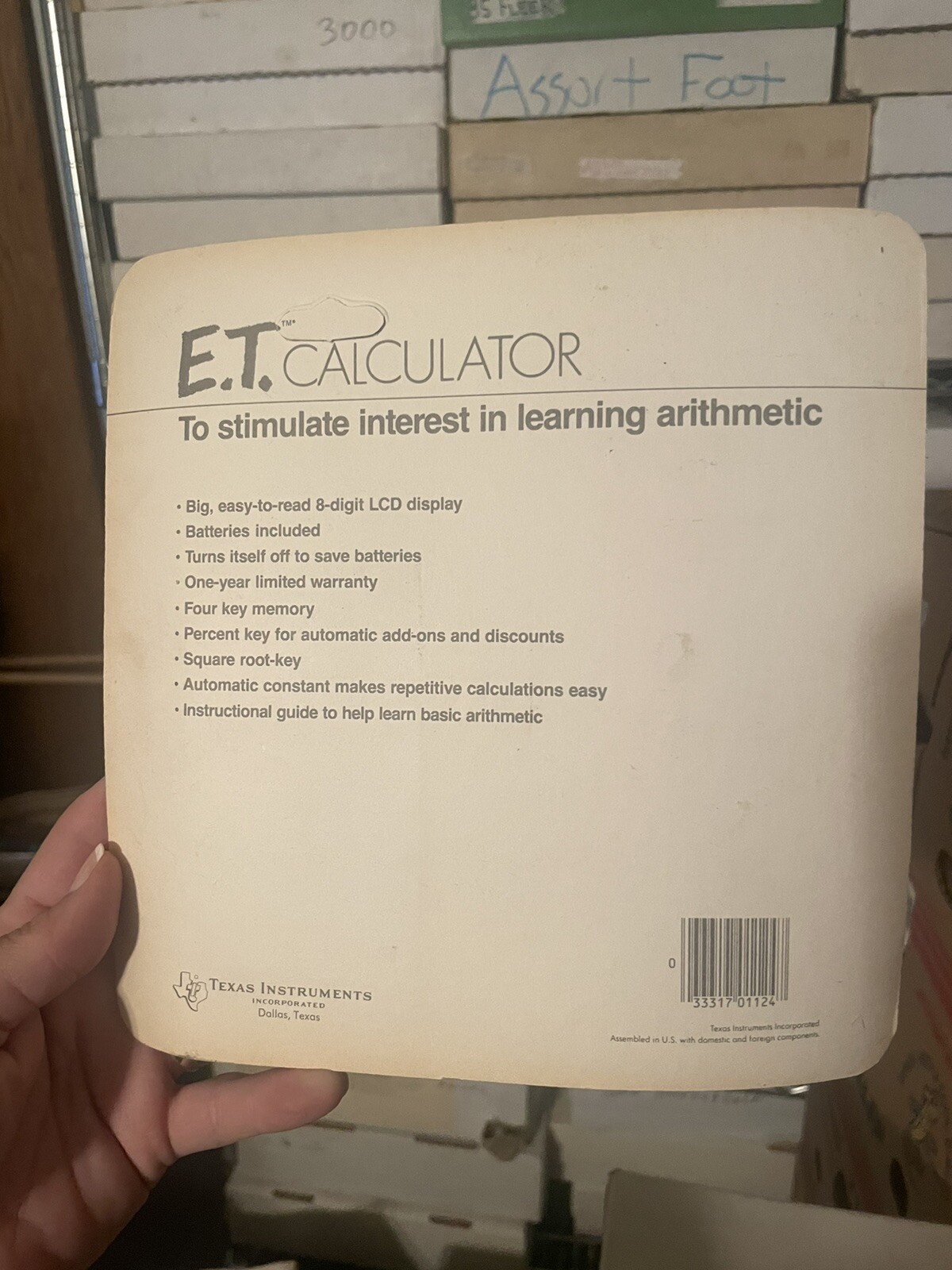 1982 Texas Instruments E.T CALCUATOR SEALED LOOK