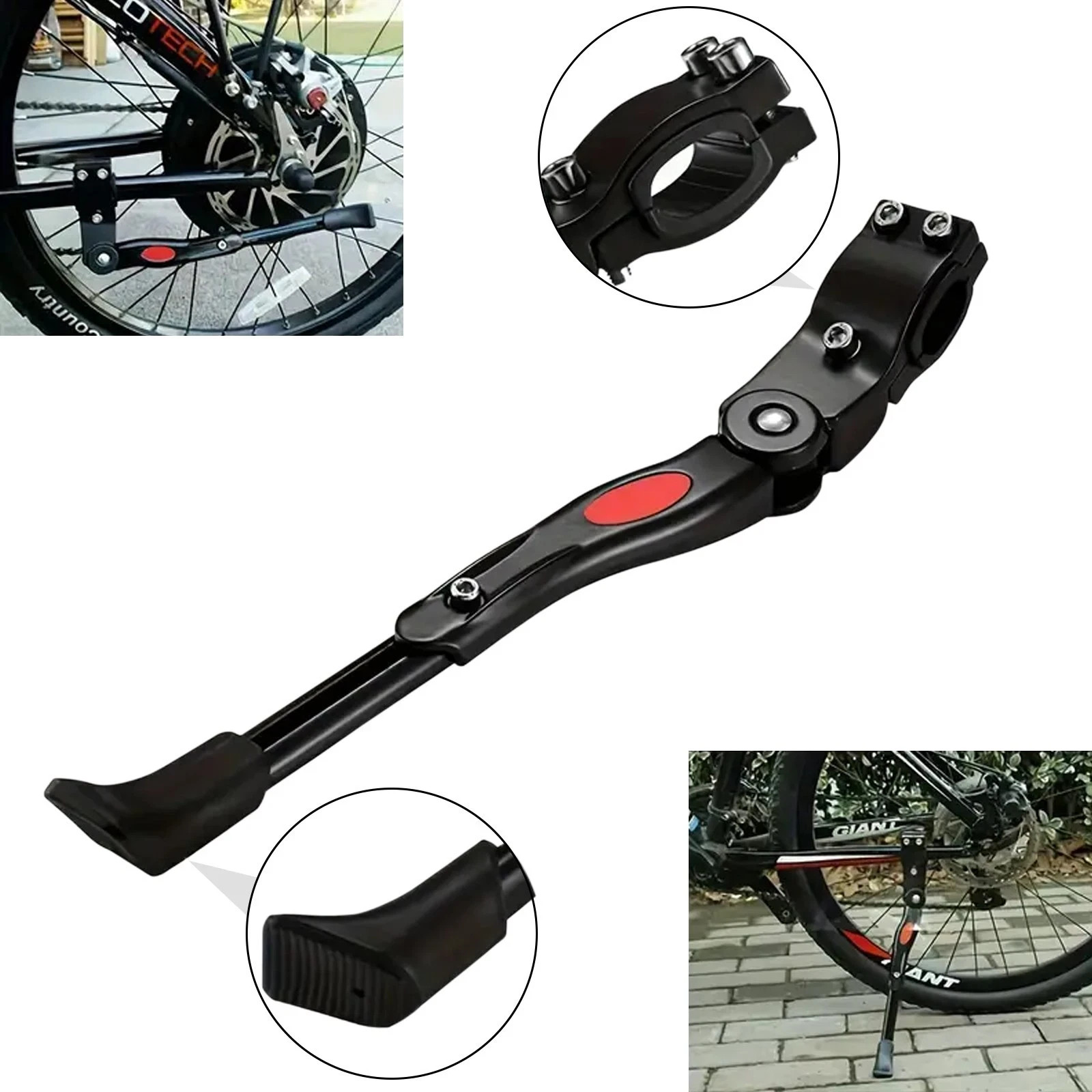 Adjustable Bicycle Kickstand Non-Slip Easy Bike Side Kick Stand for Most 16"-26"