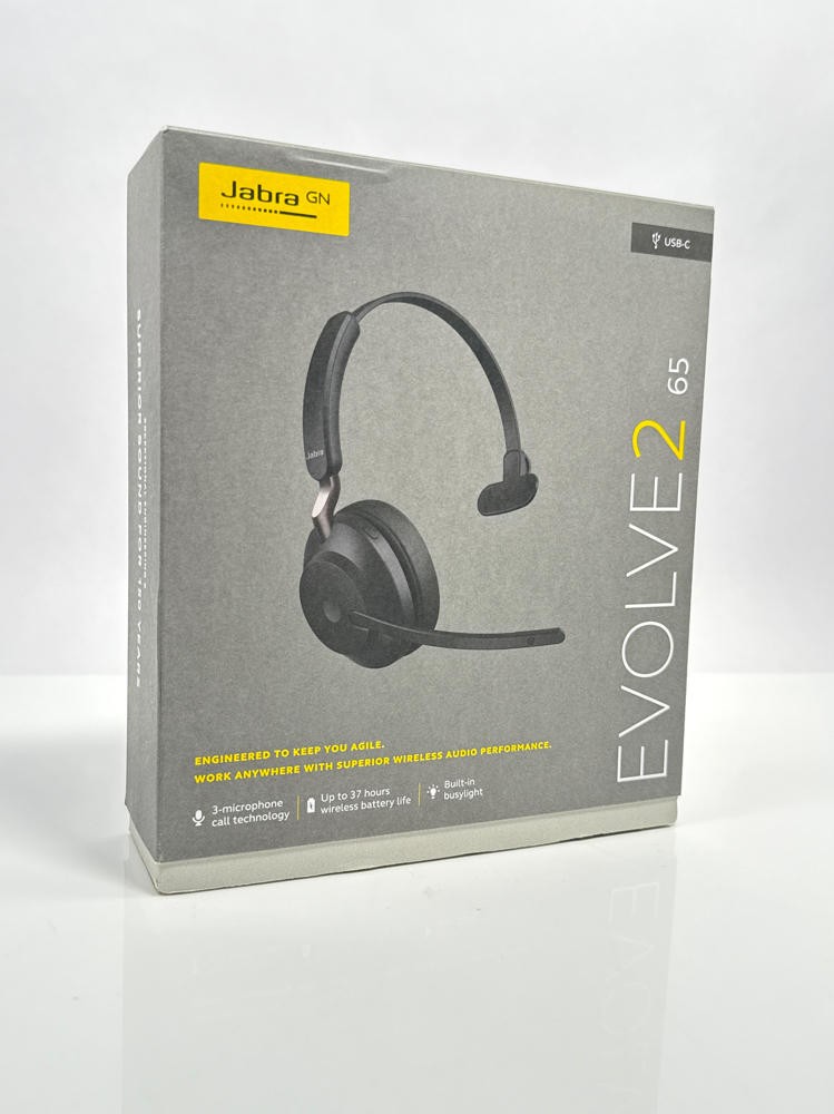 Jabra Evolve2 65 UC Mono Wireless Headset Link380c 37H Black Bluetooth