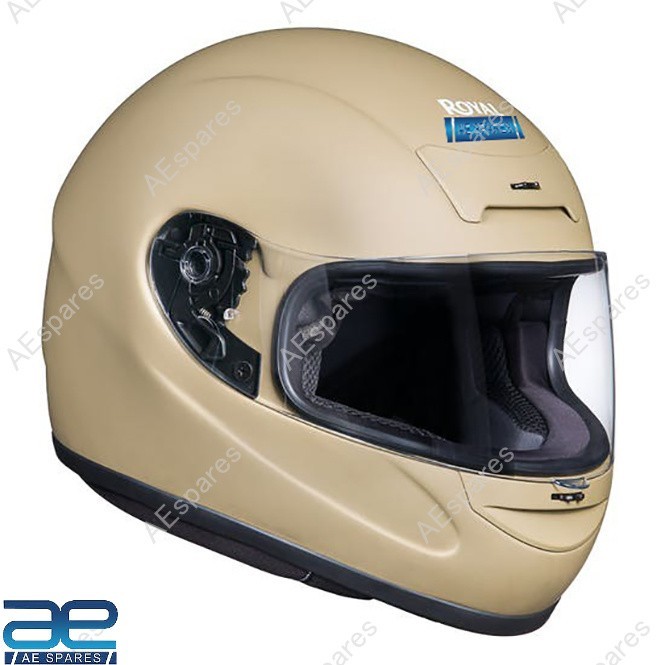 Old Madras Fullface Helmet Matt Desert Storm For Royal Enfield Rider S2u
