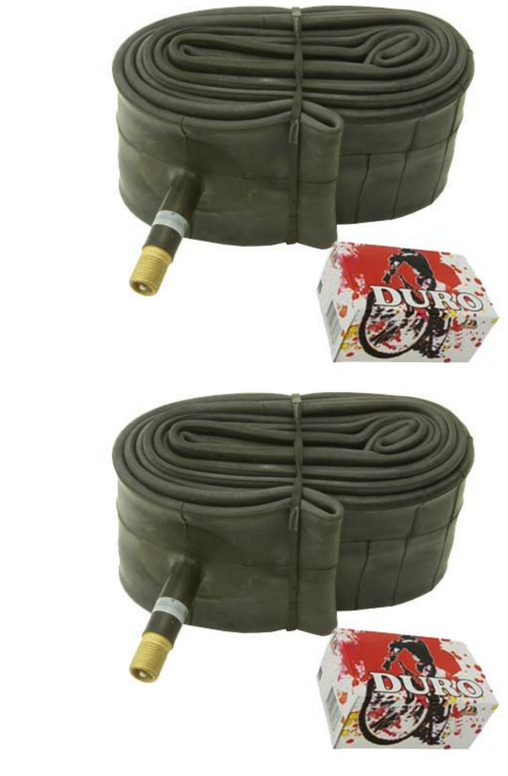 Two Bike Tube Duro 18 x 1.75/2.125 33mm Standard Schrader/Valve.