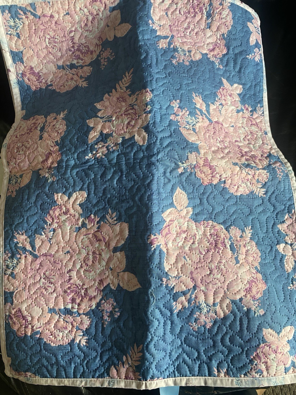 Rachel Ashwell Simply Shabby Chic Full Queen 4 Pc Quilt Pink Blue Shams Pillow