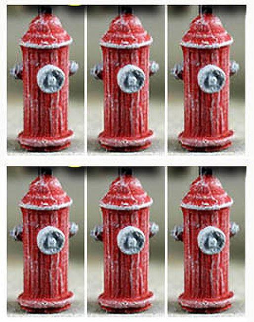 Fire Hydrants BULK Pack of 15 detailed Hydrants come all Painted N Scale