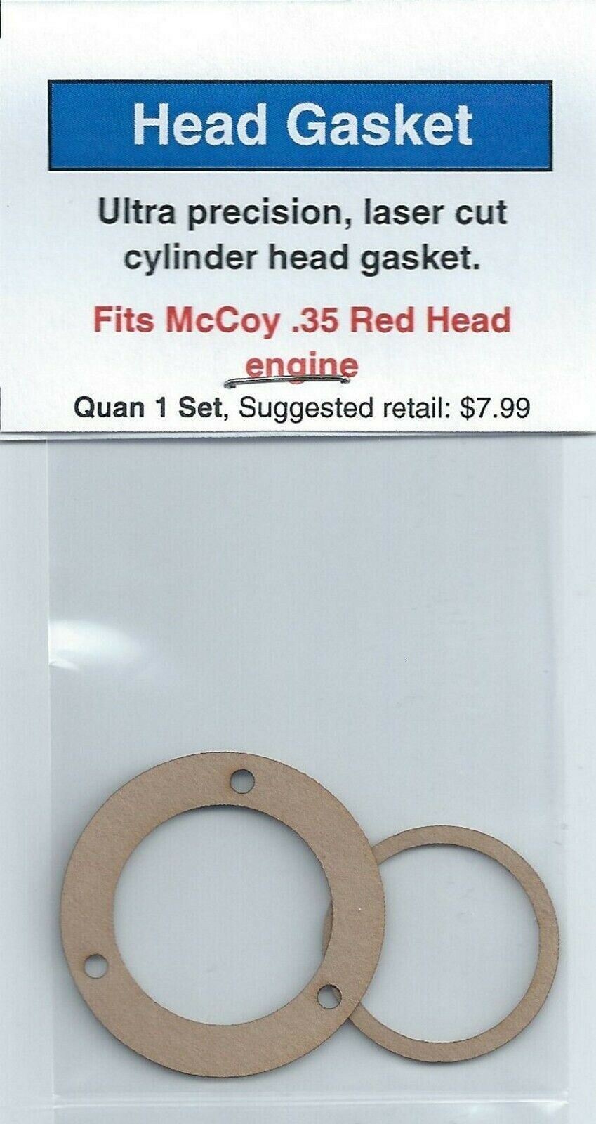 McCoy .35 Cylinder Head Gasket Set of 2, Upper and Lower-NIP