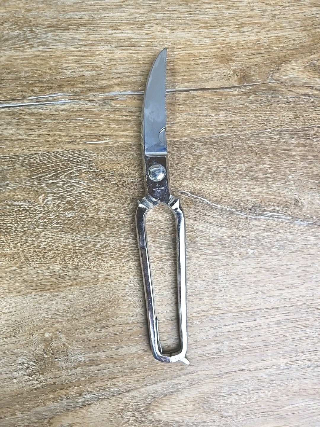 Vintage Chrome Finish Poultry Shears Made In Italy