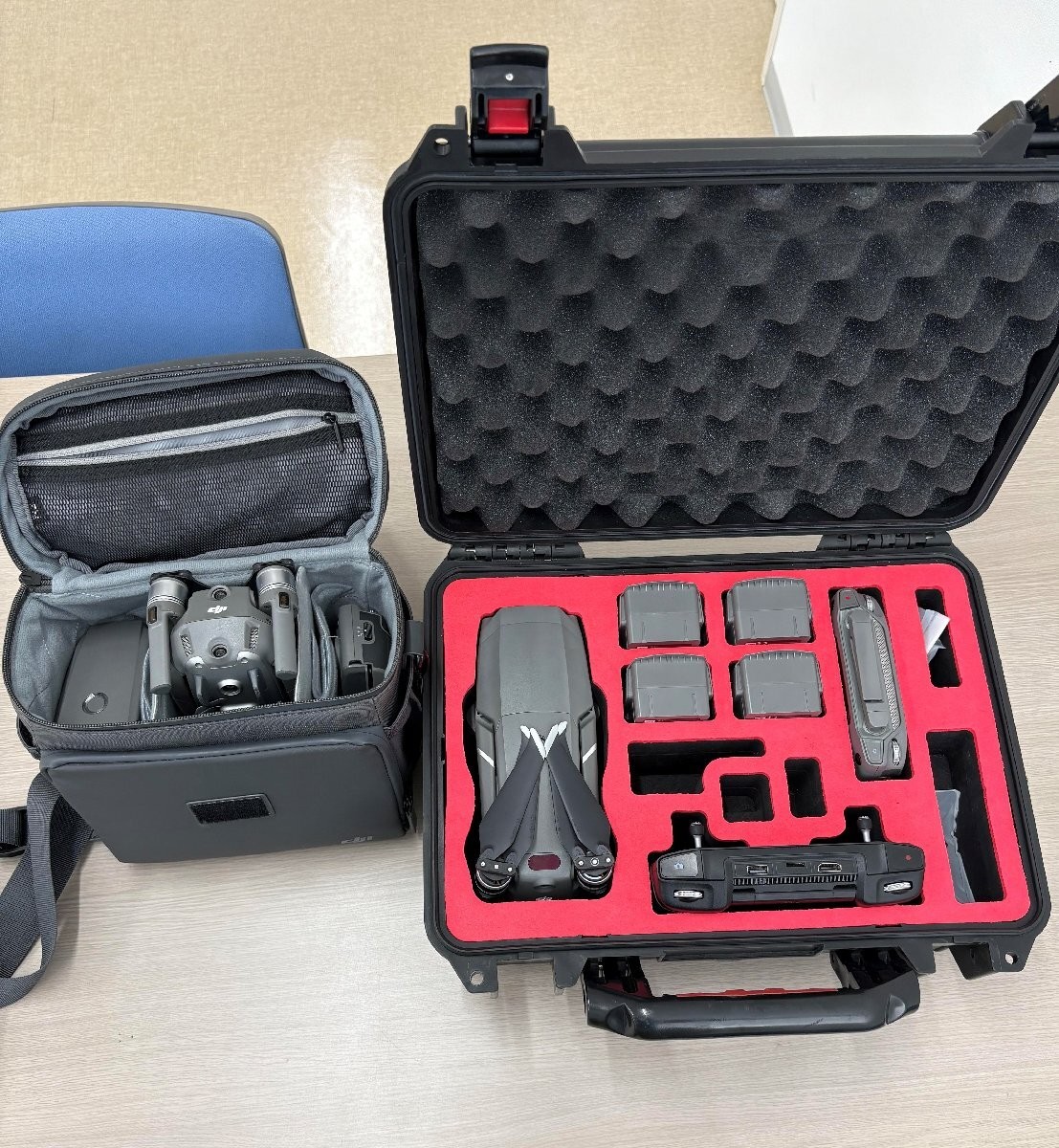 DJI Mavic 2 Zoom Drone (x2) 9 Batteries RC Controller Miratec Bundle