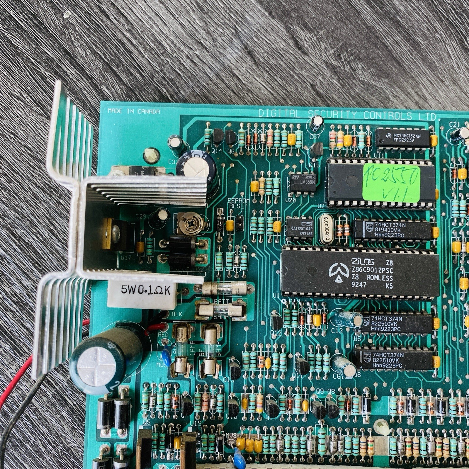 DSC PC2550 Digital Security Controls System Keypad & board Tested Works