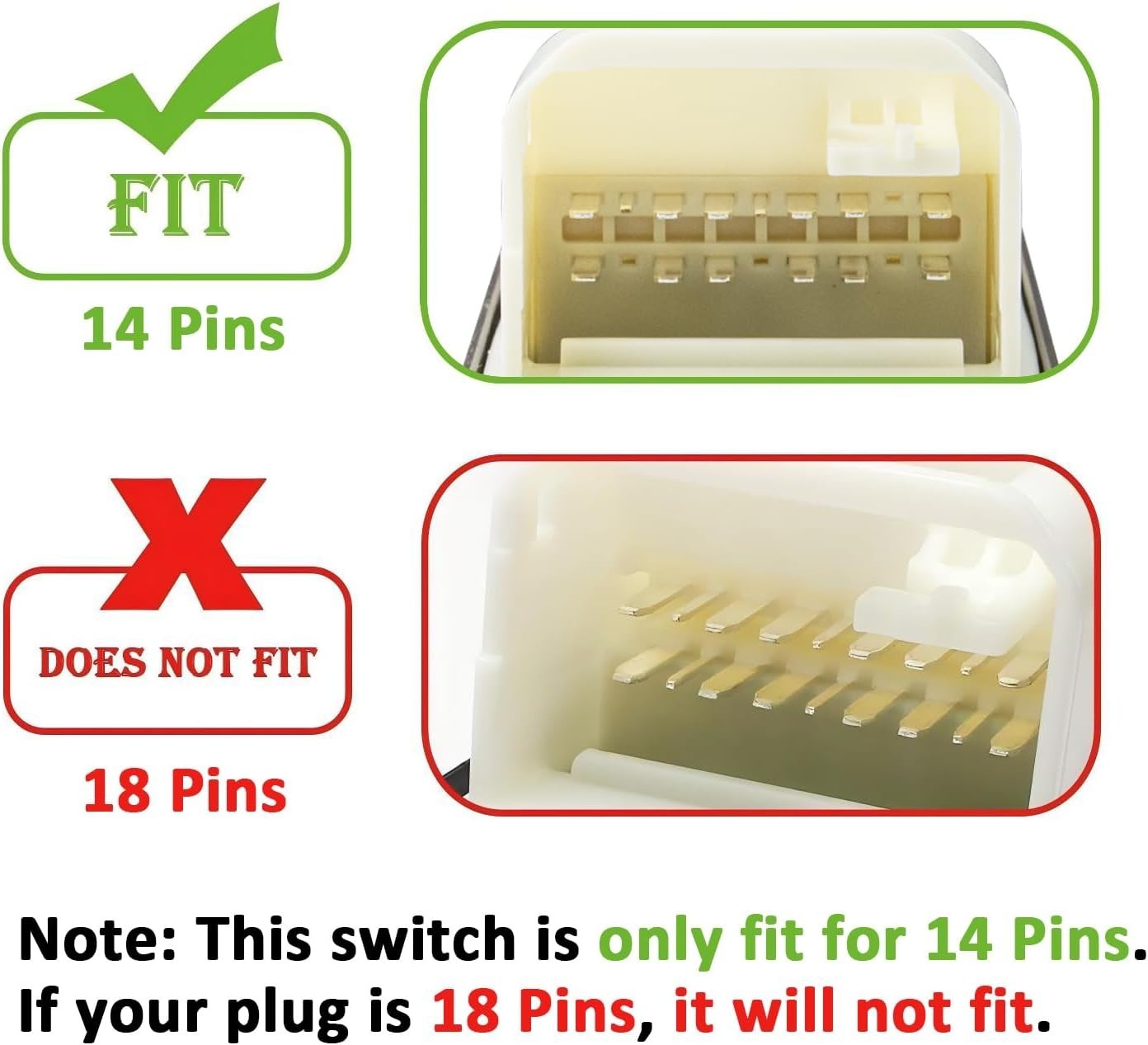 Door Master Window Switch Power Control Button Compatible with 2002-2006 Toyota