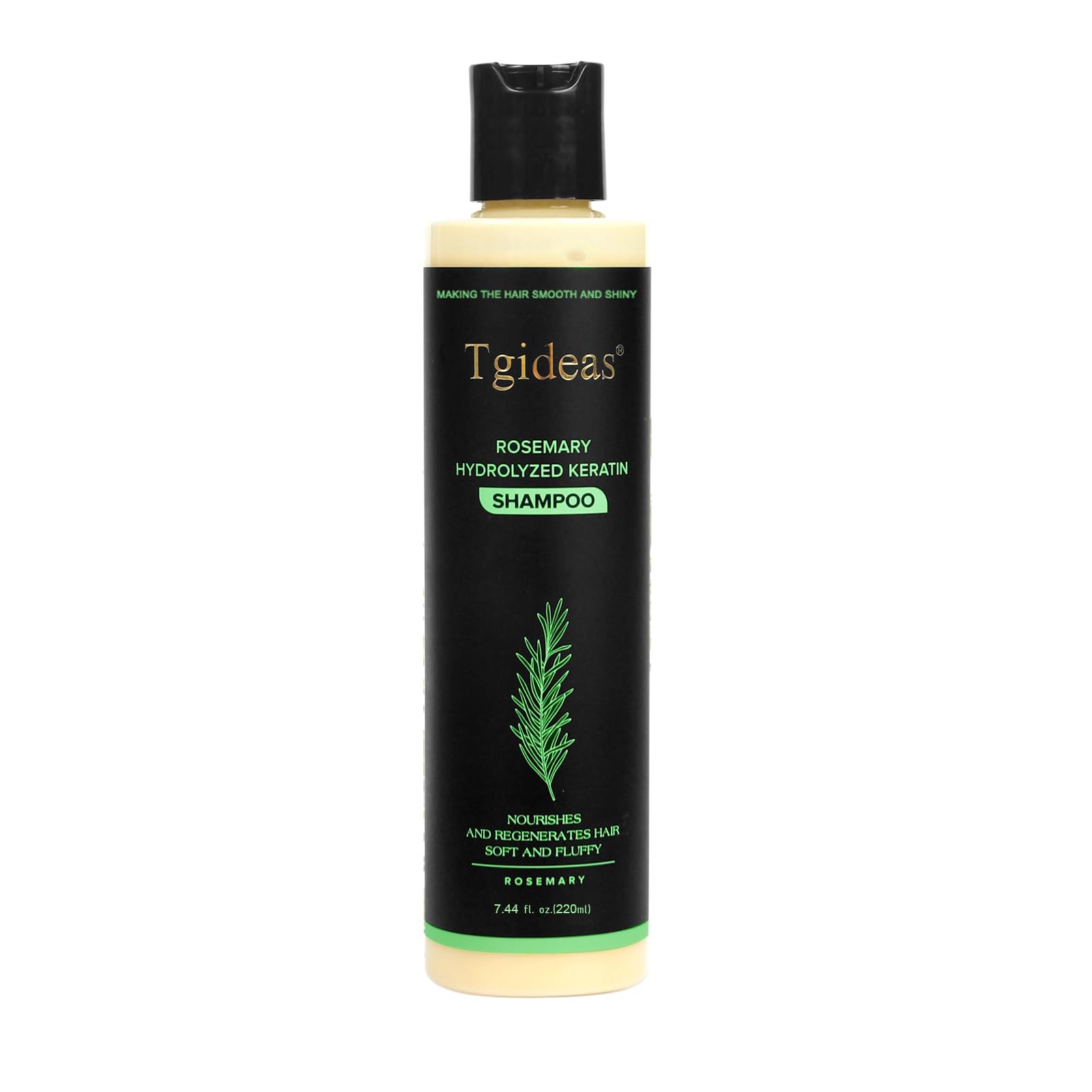 Tgideas Organic Rosemary Hair Growth Shampoo 7.4 Fl Oz (Pack of 1), Yellow